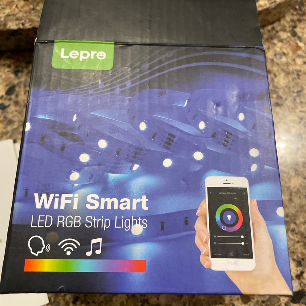 WiFi Smart LED RGB Strip Lights - Black